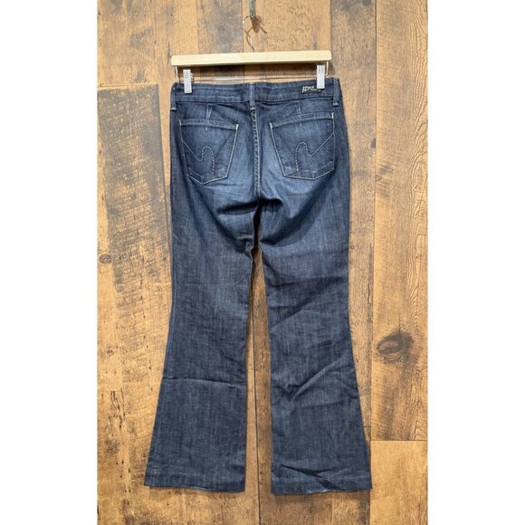 Citizens of Humanity Jeans Womens 29 Faye 003 Low Waist Full Leg Flare 27x32 EUC - Picture 3 of 8